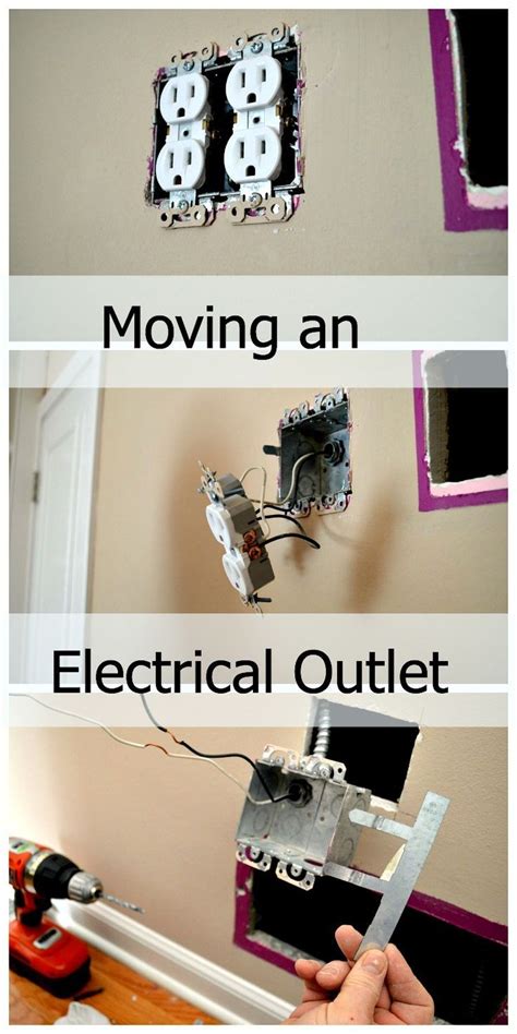 how to relocate electrical box|how to move an outlet.